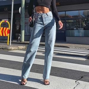 Princess Polly Criss Cross Jeans